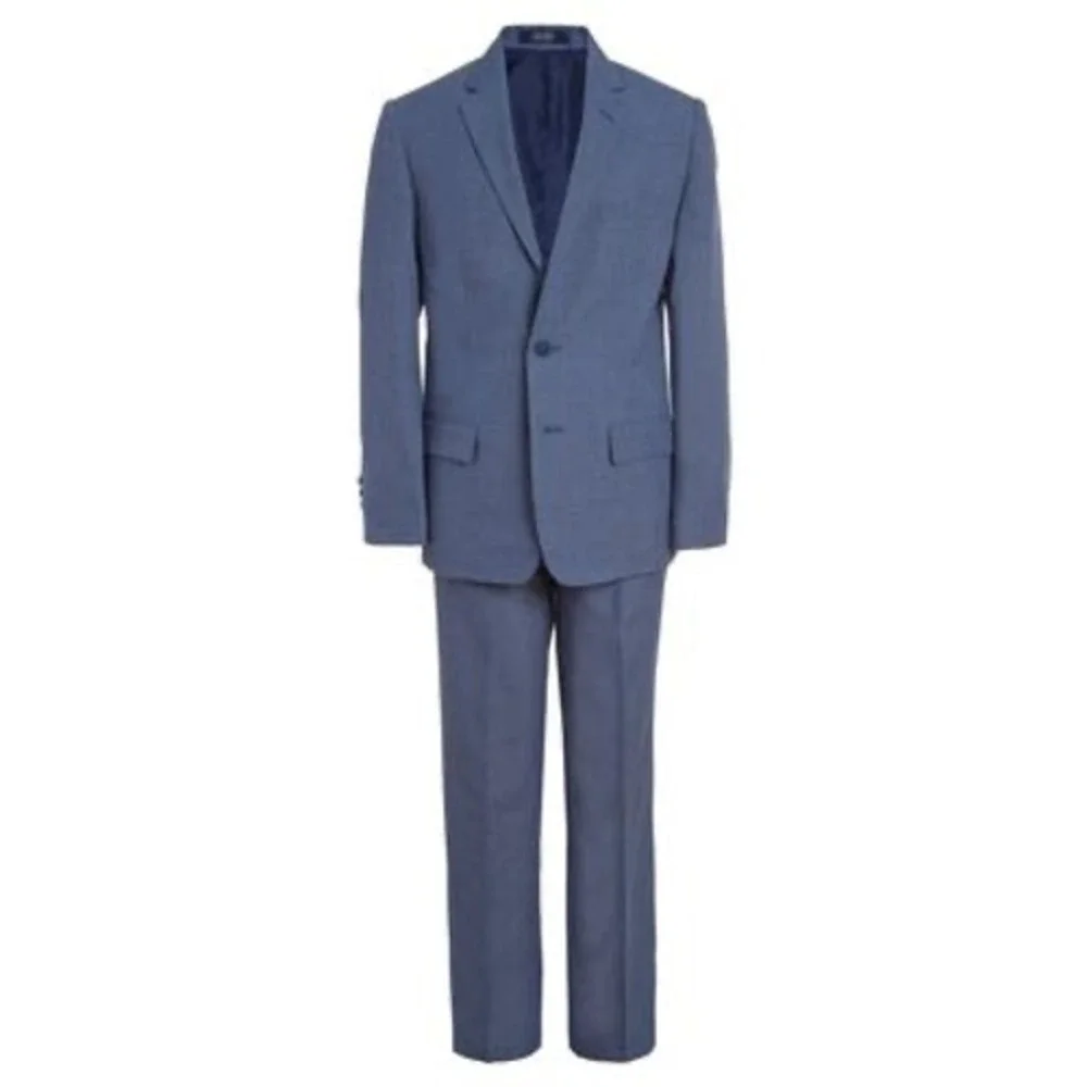 Nautica Big Boys 2-piece. Micro-Texture Suit - Dark‎ Blue Size 12